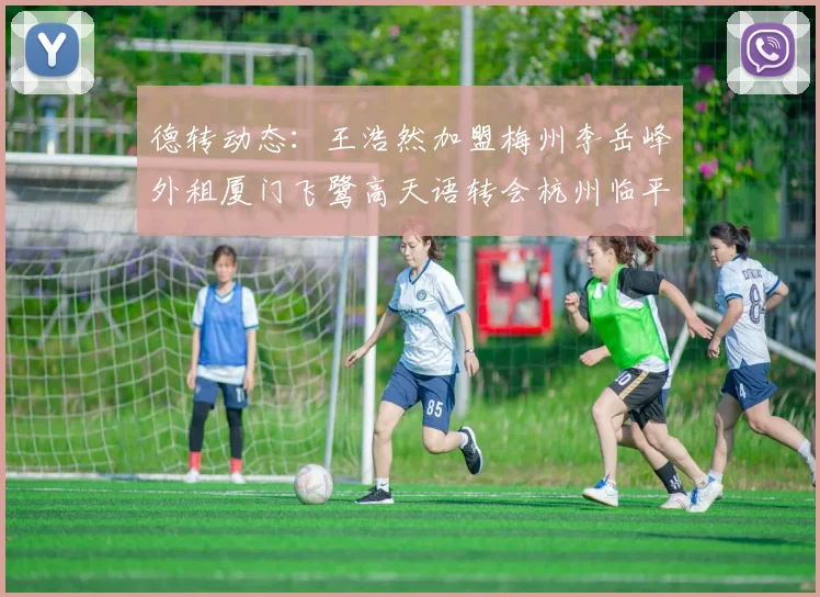 德转动态：王浩然加盟梅州李岳峰外租厦门飞鹭高天语转会杭州临平吴越